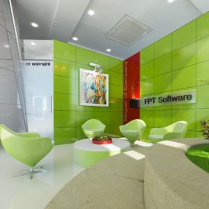 Thi công kính màu ốp Showroom